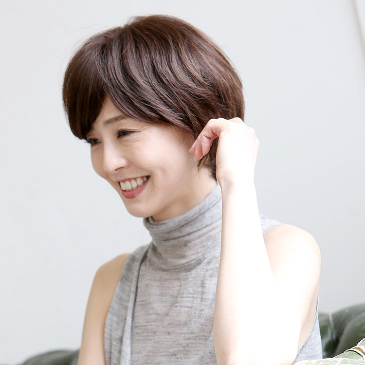 天使のニュアンスショート人毛100%