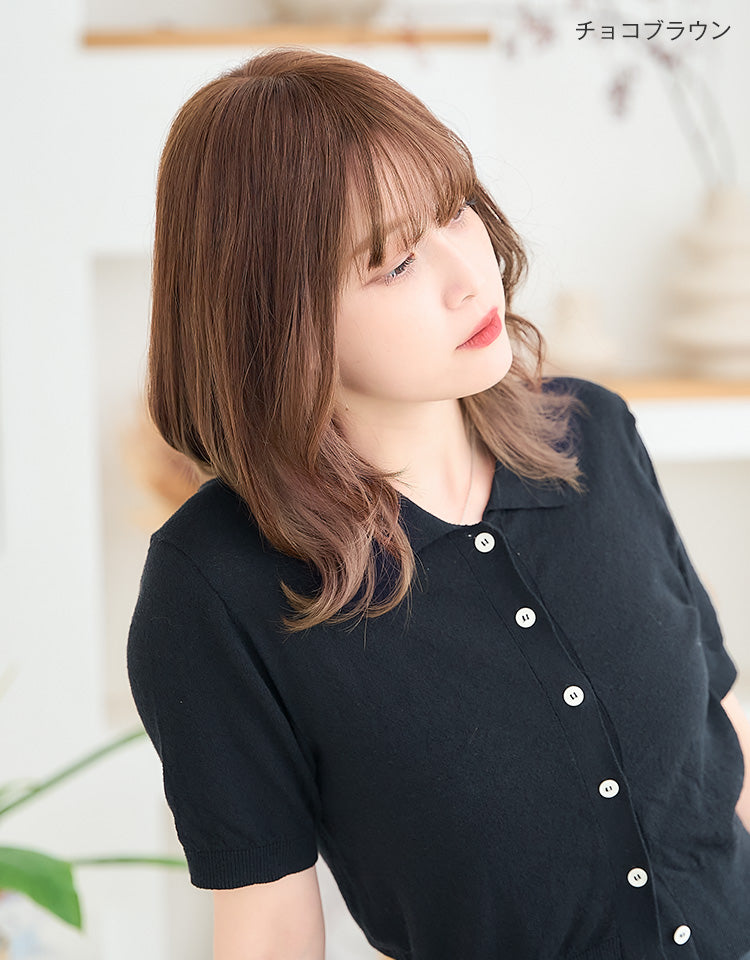 ヘアピース_ロングストレートplus人毛100%