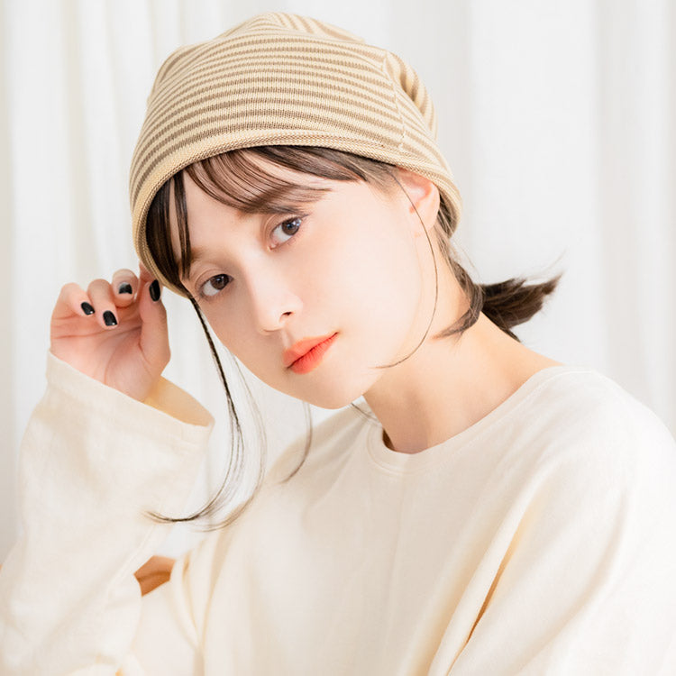 ケア帽子_オーガニックコットン100%