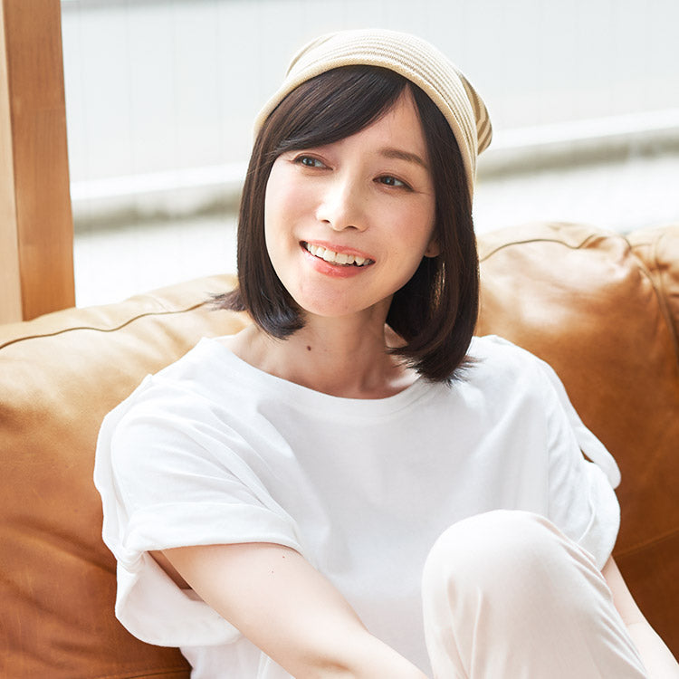 ケア帽子_オーガニックコットン100%