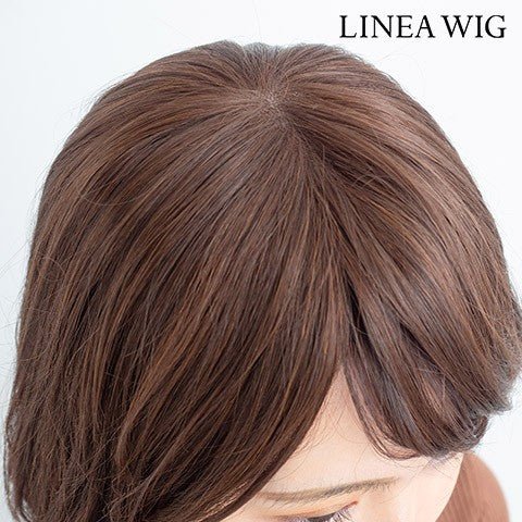 天使のヘアピースワイド_ナチュラルカール 人毛MIX