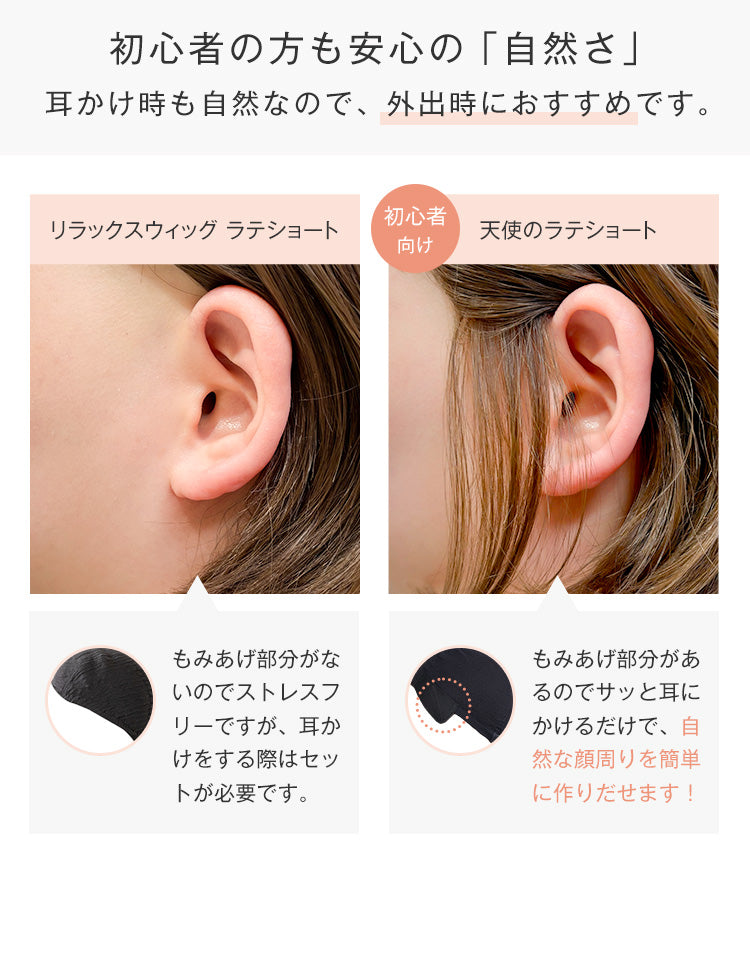 リラックスウィッグ_ラテショート
