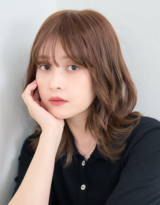 ヘアピース_ロングストレートplus人毛100％